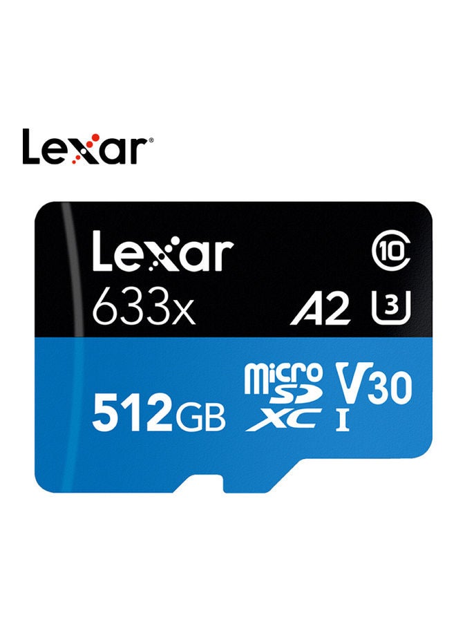 Lexar 633x 512GB TF Card High-performance Micro SD Card Class10 U3 A2 V30 High Speed TF Card For Phone Camera Dashcam 512 GB