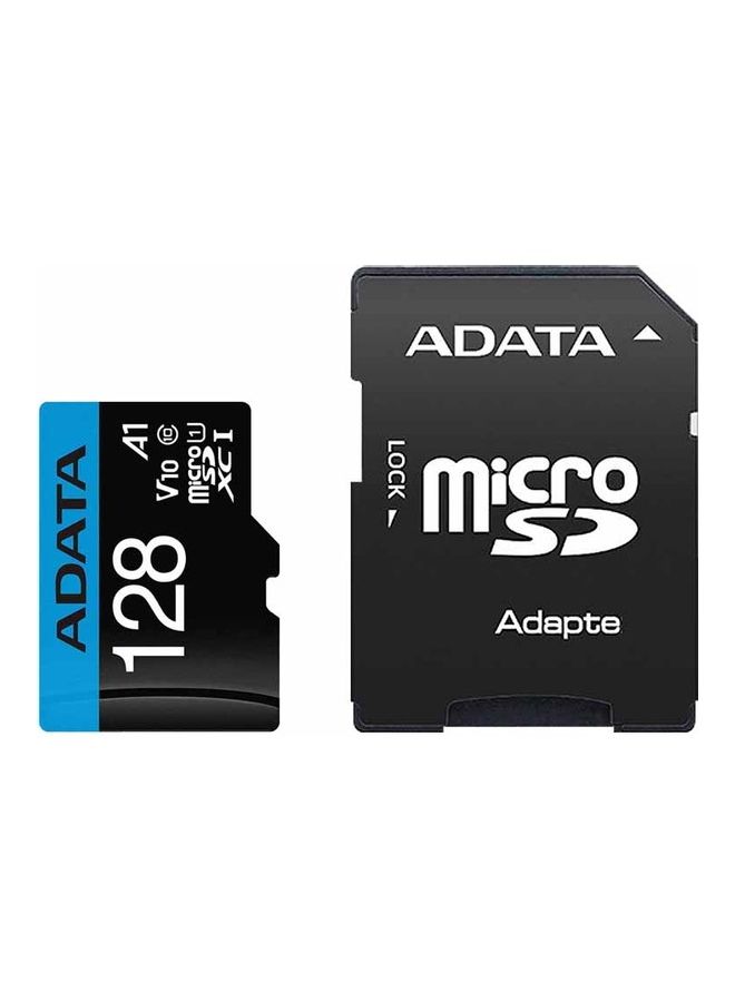 High Speed Micro SD Card With Adapter Black/Blue