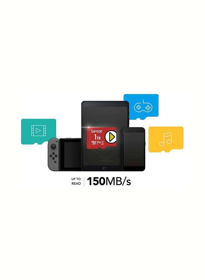 PLAY 128GB microSDXC UHS-I-Card, Up To 150MB/s Read, Compatible-with Nintendo-Switch, Portable Gaming Devices, Smartphones and Tablets (LMSPLAY128G-BNNN) 128 GB