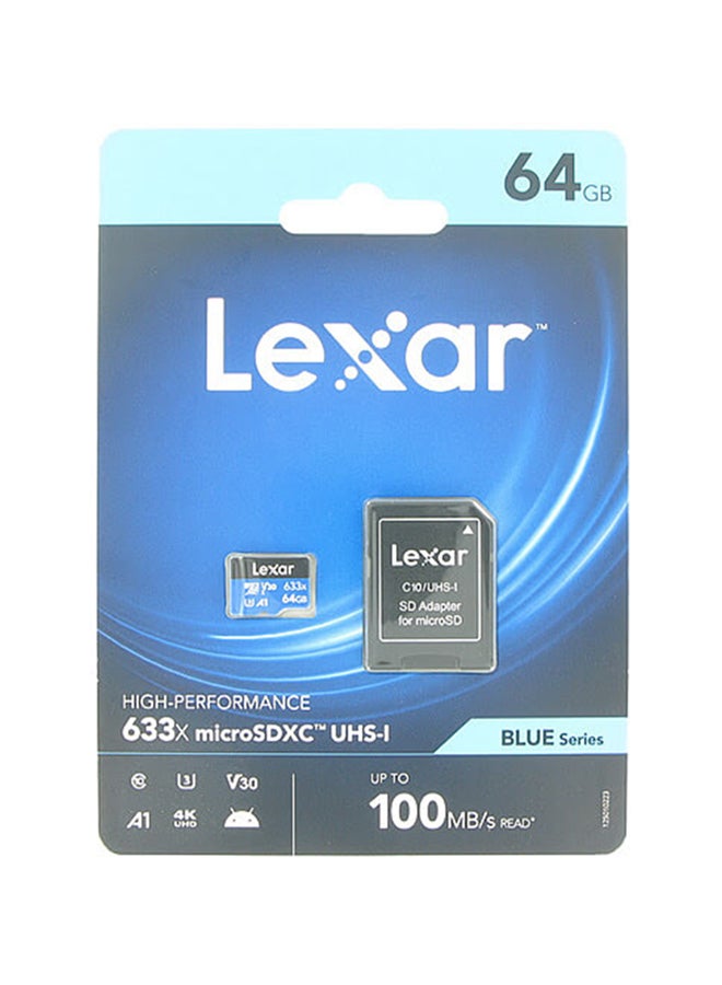 633x Micro SDHC/SDXC UHS-I Card 64 GB