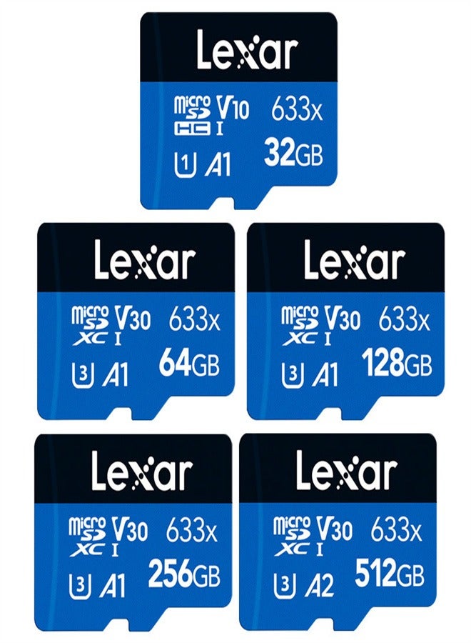 633x TF Card High-performance Micro SD Card Class10 U3 A1 V30 High Speed TF Card For Phone Camera Dashcam 64 GB