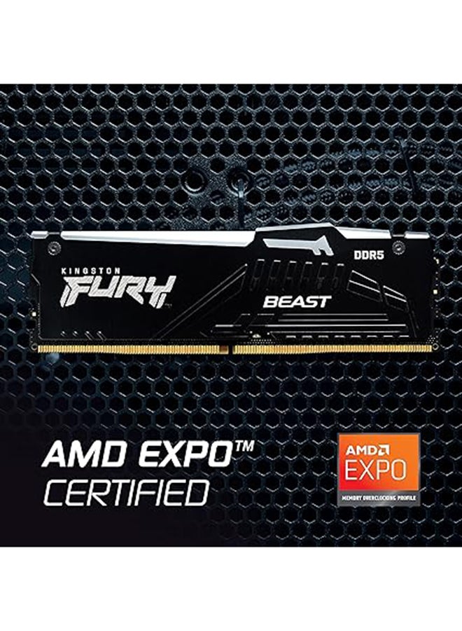 Fury Beast RGB (2x16GB) DDR5 Desktop Memory, 6000MT/s Memory Speed, CL36 CAS Latency, Intel XMP 3.0, 1.35 Voltage, 288-Pin, AMD Expo, Dual Channel DIMM Kit | KF560C36BBEAK2-32 32 GB