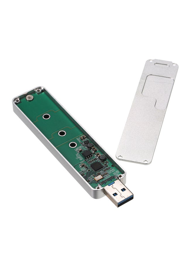 USB3.0 Type-A NGFF(M.2) SSD Enclosure Silver