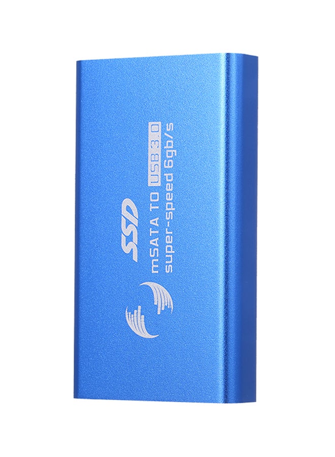 mSATA To USB3.0 SSD External Case Converter Blue