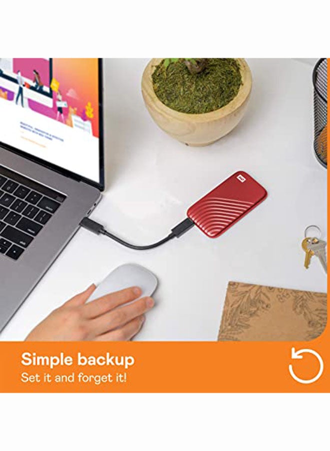 2 TB My Passport SSD, Read Speed up to 1050MB/s  and Write Speed 1000MB/s, USB 3.2 Gen 2 , WDBAGF0020BRD-WESN 2 TB