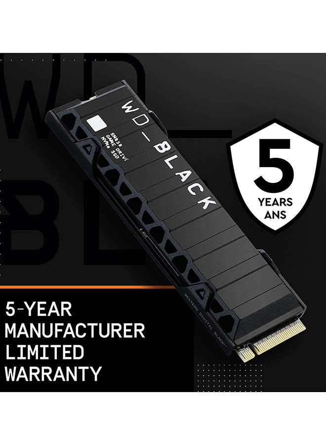 WD_BLACK SN850 NVMe  SSD with Heatsink (PCIe Gen4) (works with Playstation 5) 2 TB