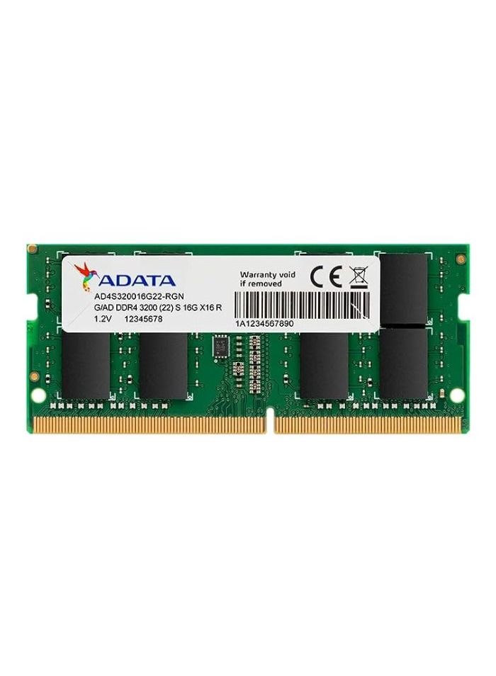 ADATA Premier 16GB DDR4 3200MHz Memory RAM Single for Laptop