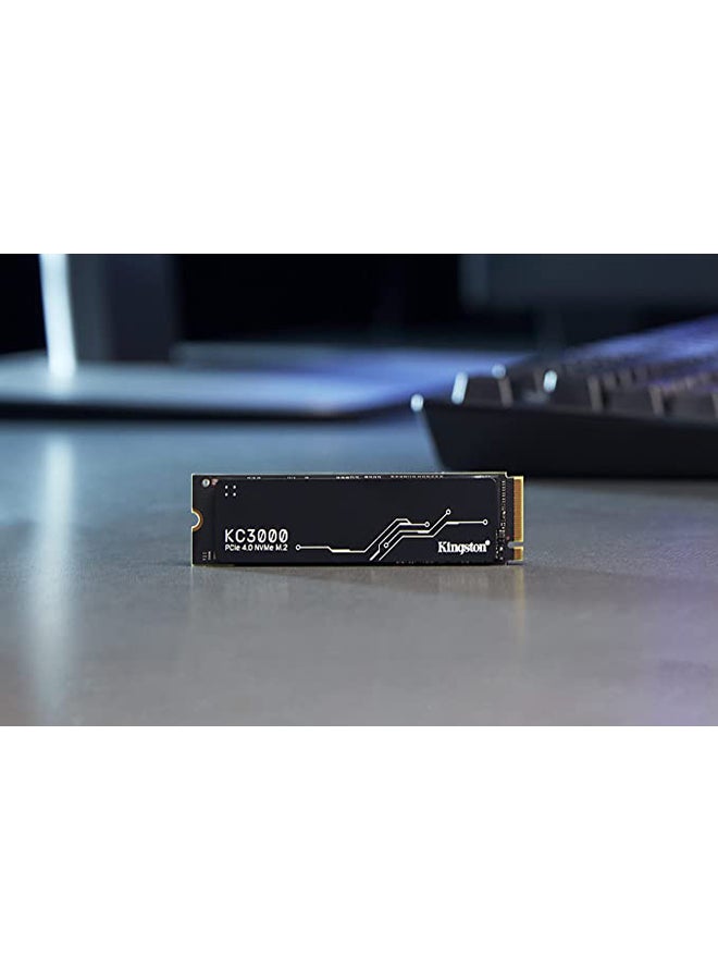 KC3000 2TB M.2 2280 Internal SSD, Up to 7000MB/s Read &Write Speed, PCIe 4.0 x4 NVMe 3D TLC, 1.6PBW Terabytes, Heatsink, Low Profile, Black | SKC3000D/2048G 2 TB