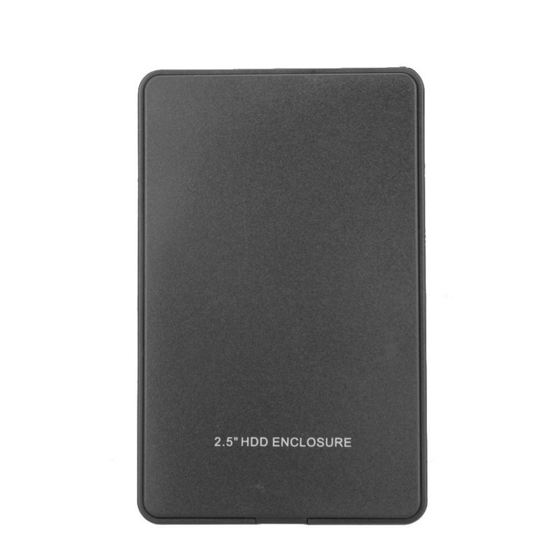 USB 2.0 Portable Mobile HDD External Hard Drive Disk Case Black