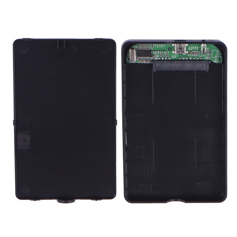 USB 2.0 Portable Mobile HDD External Hard Drive Disk Case Black