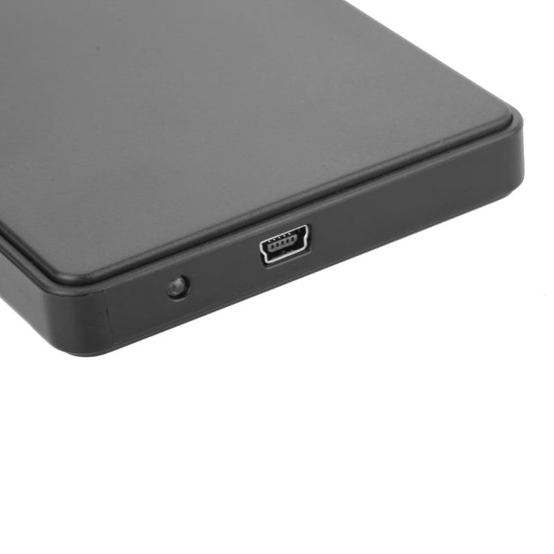 USB 2.0 Portable Mobile HDD External Hard Drive Disk Case Black