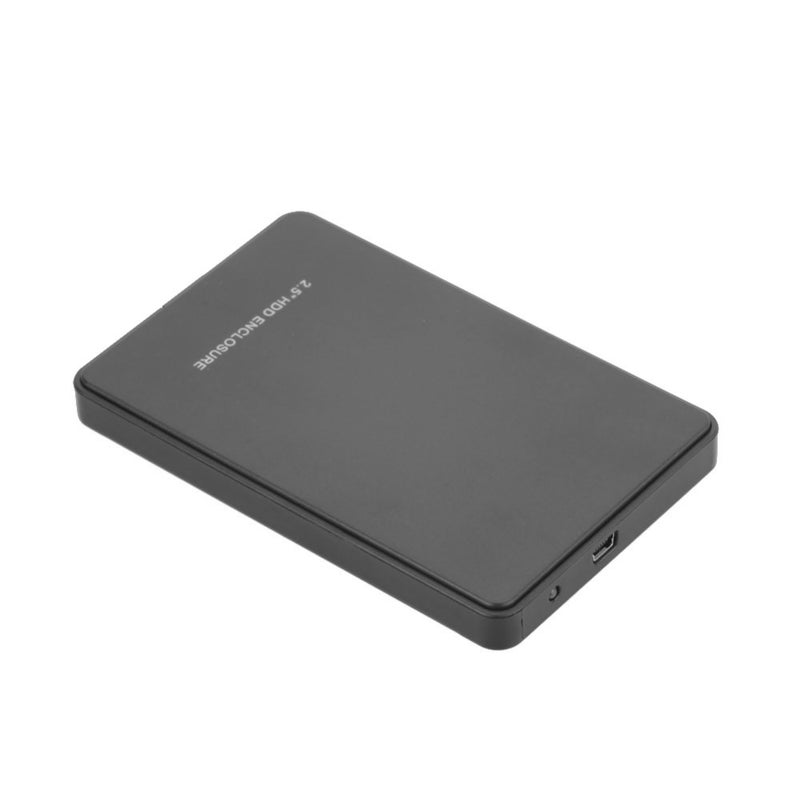 USB 2.0 Portable Mobile HDD External Hard Drive Disk Case Black