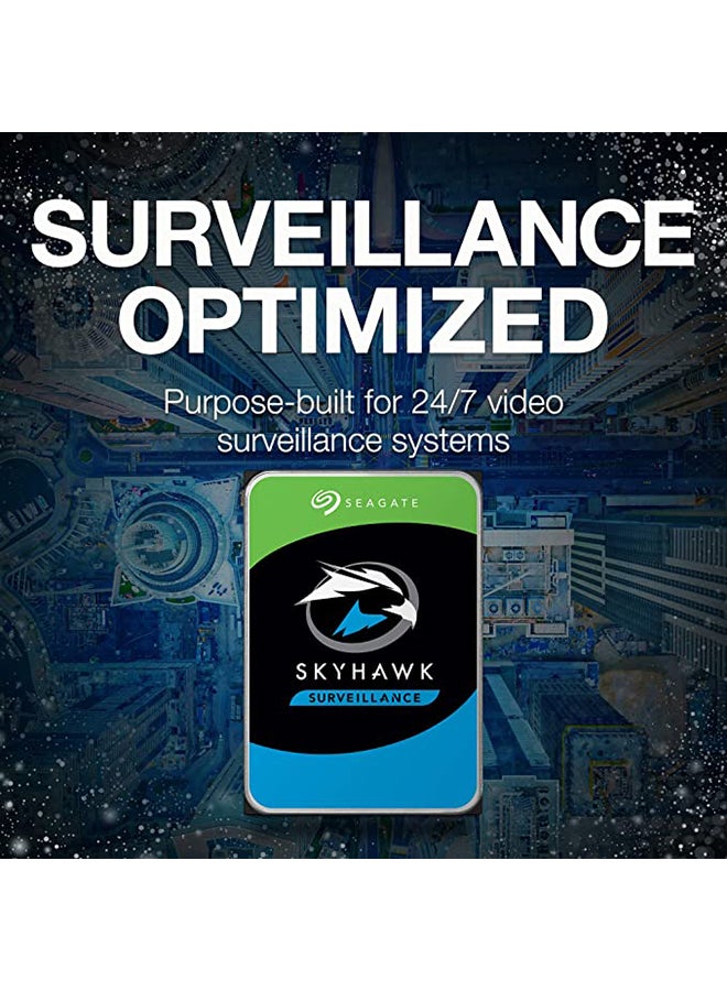 SkyHawk, Surveillance Internal Hard Drive HDD – 3.5 Inch SATA 6 Gb/s 64 MB Cache for DVR NVR Security Camera System, and Three-year Rescue Services (ST8000VX004) 8.0 TB