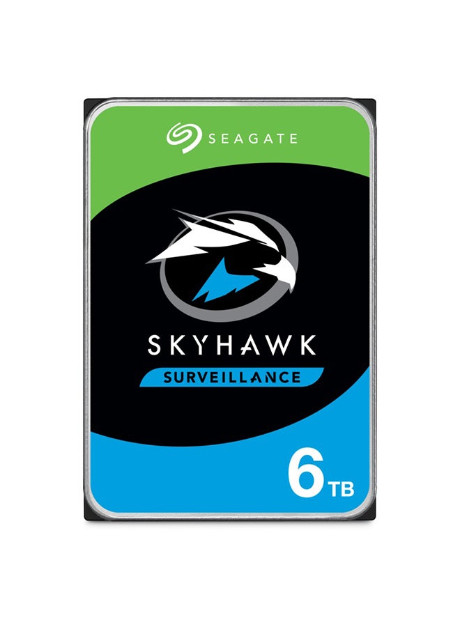 SkyHawk 6 TB internal Hard Drive HDD, for Video-Recording up to 64 Cameras, 3.5 Inch, 256 MB Cache, SATA 6 Gb/s, Modellnr.: ST6000VX001 6.0 TB