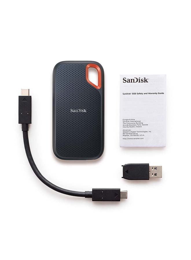 500 GB Extreme Portable SSD - Up To 1050MB/S Read and 1000MB/S Write Speeds, USB 3.2 Gen 2, 2-Meter Drop Protection With IP55 Resistance - SDSSDE61-500G-G25 500 GB