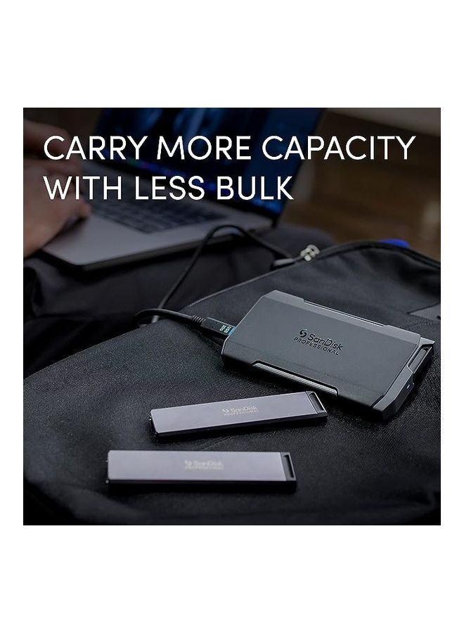 Professional PRO-Blade Transport - Portable and Modular NVMe SSD, Up to 2000MB/s, USB-C, USB 3.2 gen 2x2, Solid State Drive - SDPM2NB-002T-GBAND 2 TB