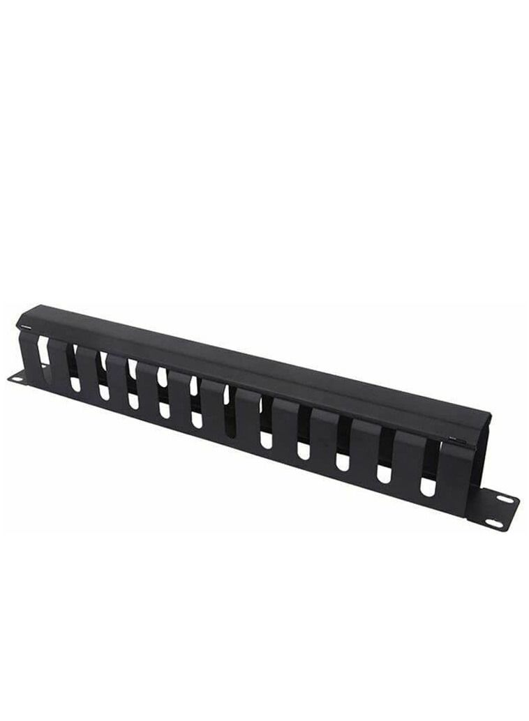 1U 12 Slot Plastic Cable Management for 19  inch Rack