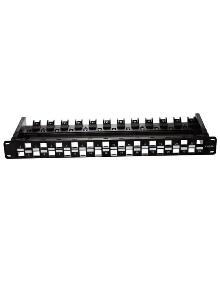 CAT6A UTP - Patch Panel 1U- 24 Port 19 inch