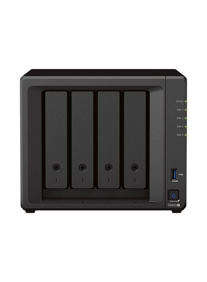 DS923+ 4-Bay Diskstation NAS (AMD Ryzen™ 4 Threads R1600 Dual-Core 4GB Ram 2xRJ-45 1GbE LAN-Port) 24TB Bundle with 4X 6TB Seagate IronWolf Black