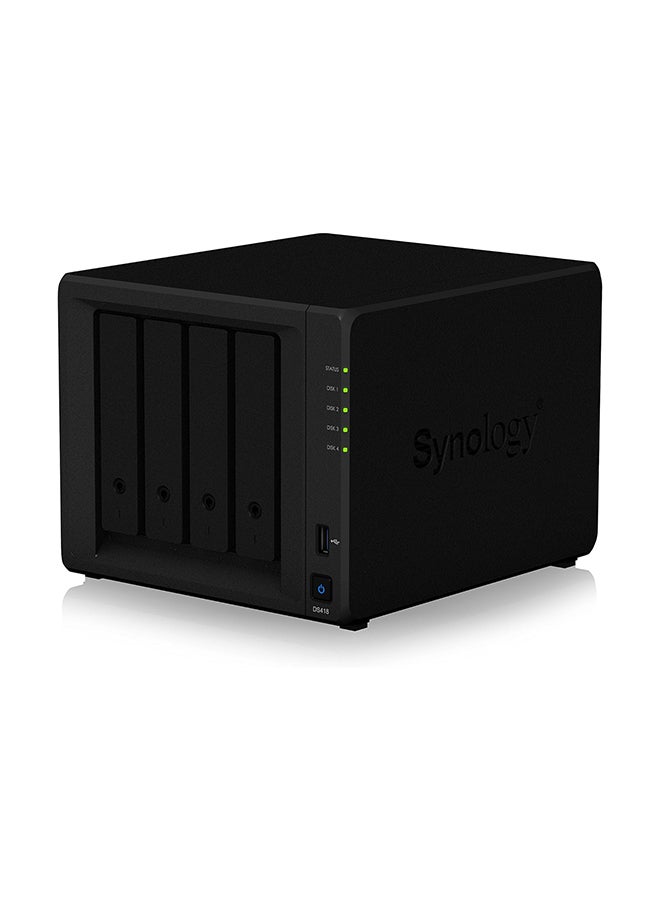 24TB DiskStation DS418 NAS Enclosure Kit with Seagate IronWolf Pro NAS Drives (4 x 6TB) Black