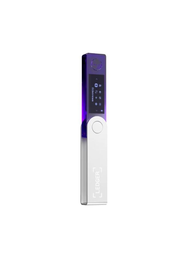 Nano X Hardware Wallet | Safest Crypto & NFT Cold Storage, Big Screen + Wireless Bluetooth & Type-C Connectivity, 5000+ Coins Supported, for iOS & Android, MacOS & Windows - Purple