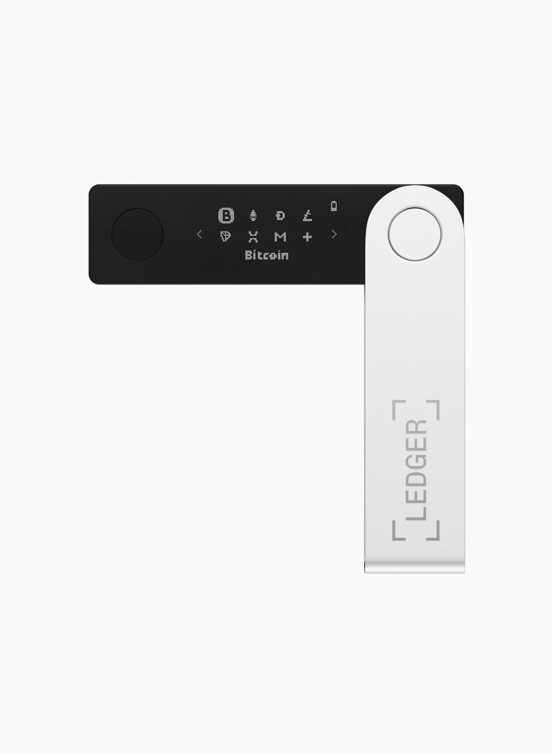 Nano X Hardware Wallet | Safest Crypto & NFT Cold Storage, Big Screen + Wireless Bluetooth & Type-C Connectivity, 5000+ Coins Supported, for iOS & Android, MacOS & Windows - Black