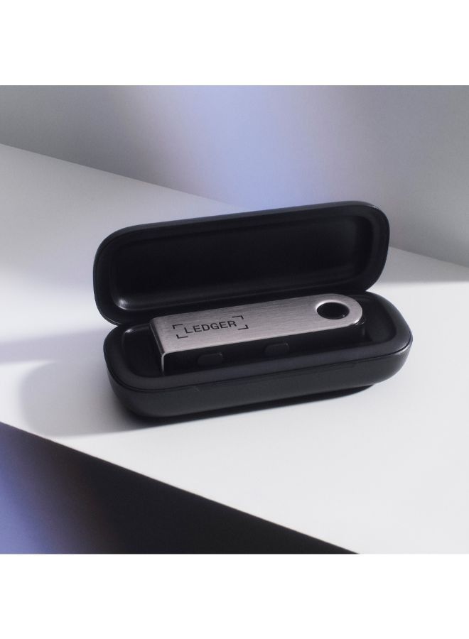 Nano X Case | Secure & Protective Storage Case for Ledger Nano X Hardware Wallet, Portable and Lightweight | Pebble Finish  - Black