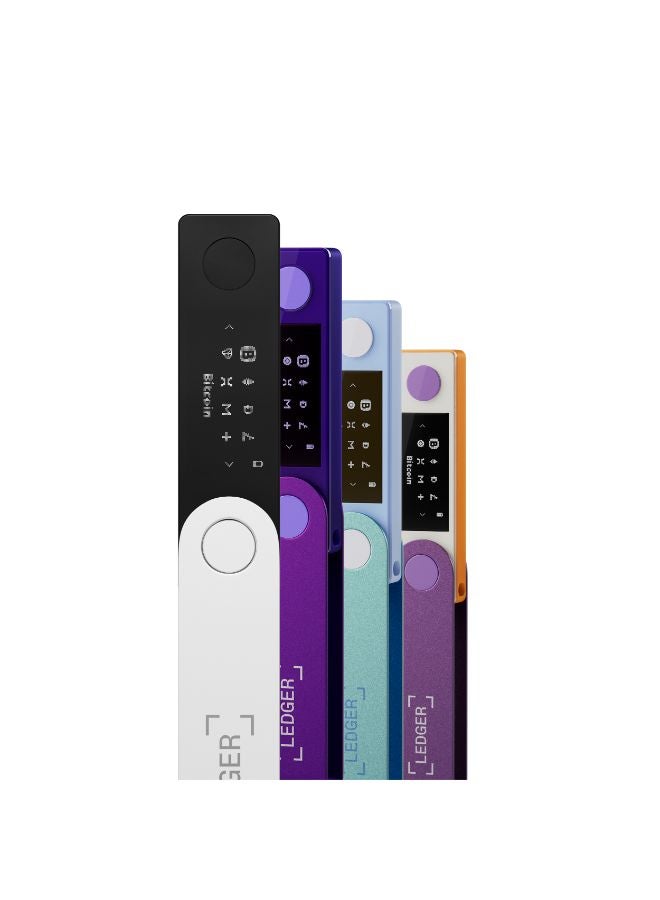 Nano X Hardware Wallet | Safest Crypto & NFT Cold Storage, Big Screen + Wireless Bluetooth & Type-C Connectivity, 5000+ Coins Supported, for iOS & Android, MacOS & Windows - Pastel Green