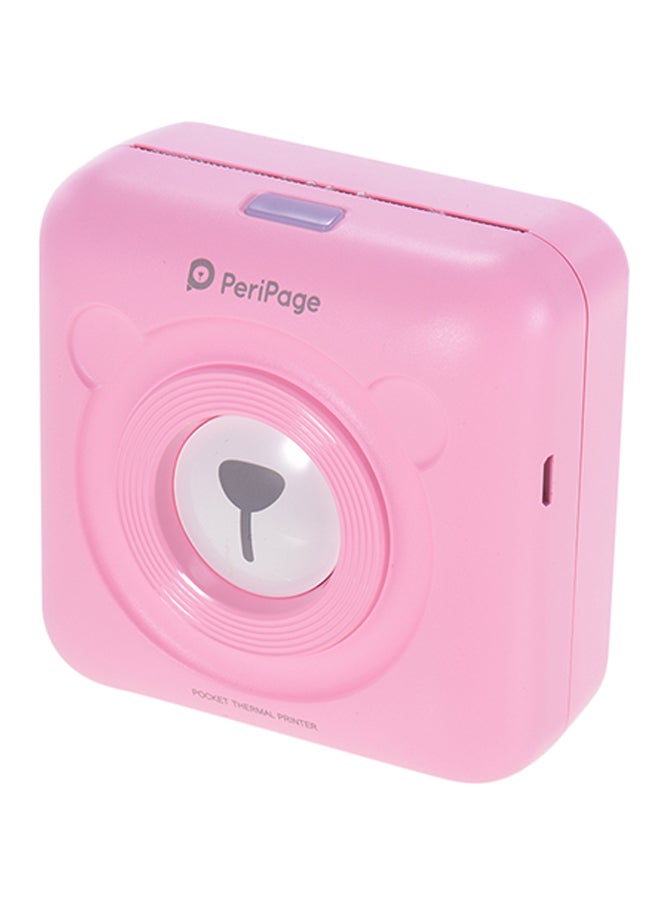 Mini Pocket Wireless Receipt Printer Pink