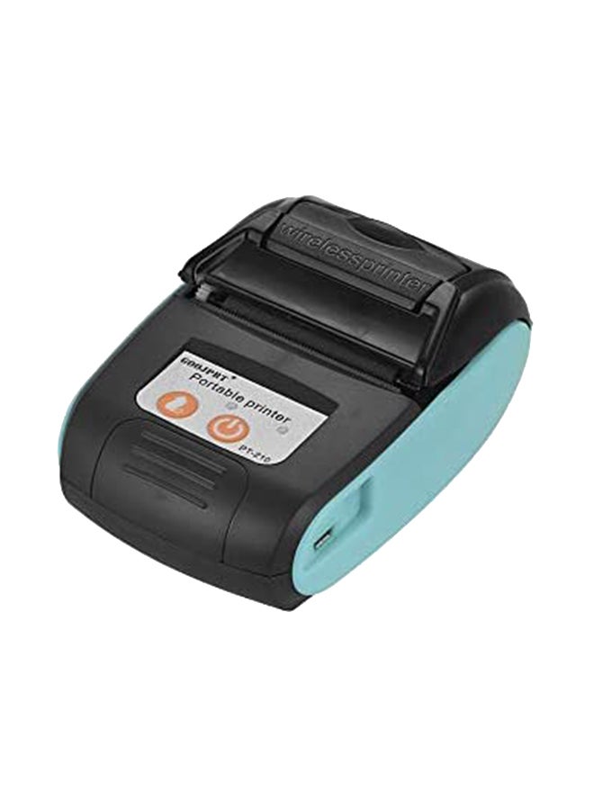 PT-210 Portable Thermal Printer Green/Black