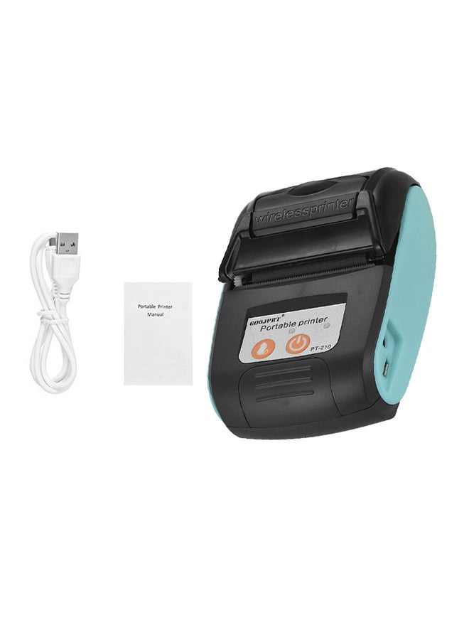 PT-210 Portable Thermal Printer Green/Black