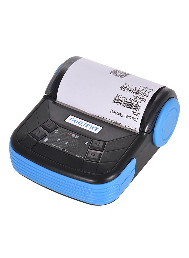 Portable Thermal Printer 10.5 x 12 x 5.5centimeter Black/Blue