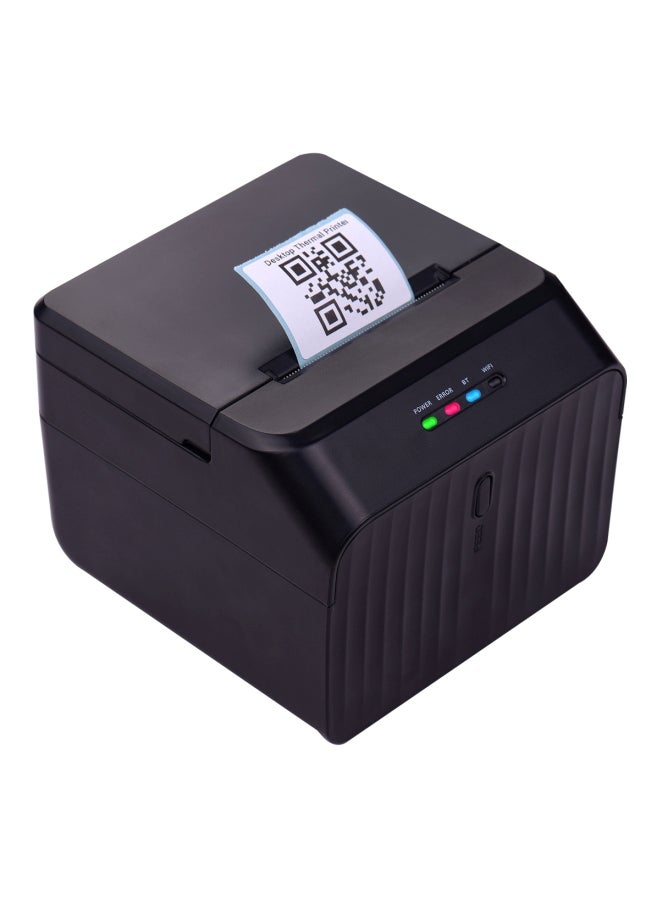 Thermal Label Receipt Printer Black