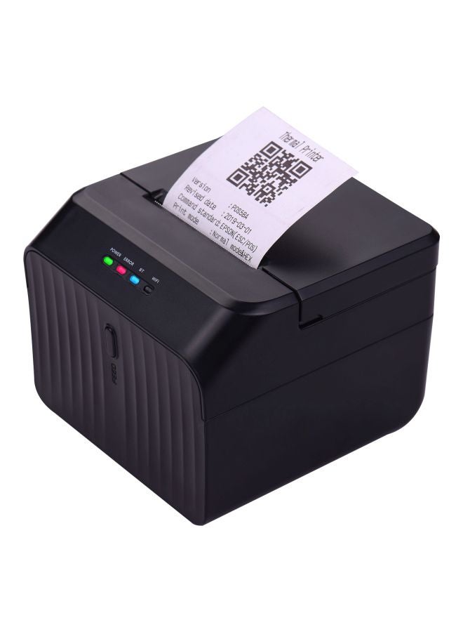 Desktop Thermal Receipt Printer 4.3x3.5x4.5inch Black