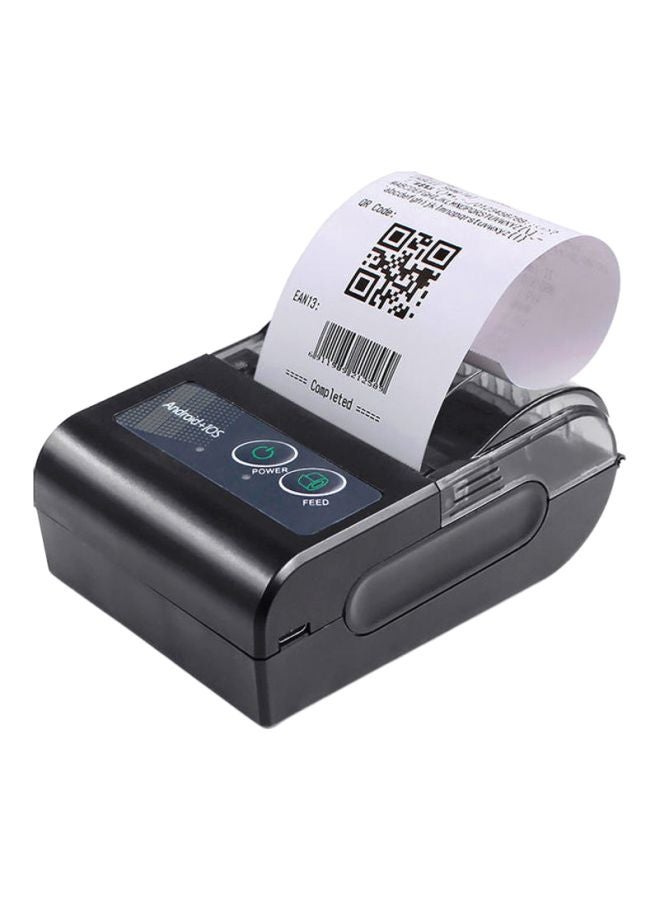 Mini Portable Thermal Printer 10.2x4.5x7.4cm Black