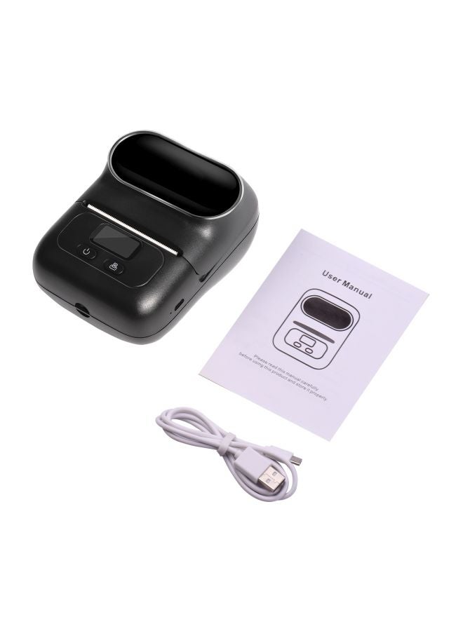 Portable Bluetooth Thermal Handheld Label Printer 86x113x62cm Black