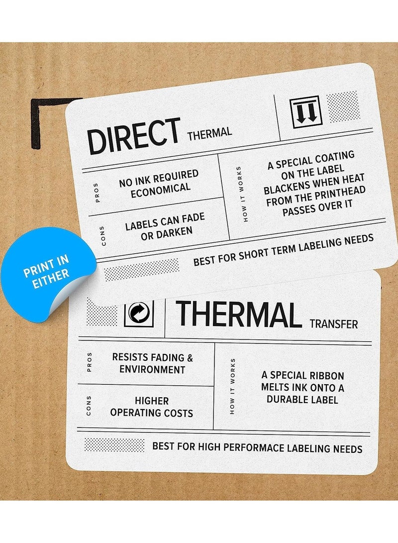 ZEBRA ZD621 Direct Thermal Desktop Printer 300 dpi Print Width 4-inch USB Serial Ethernet ZD6A043-D01F00EZ