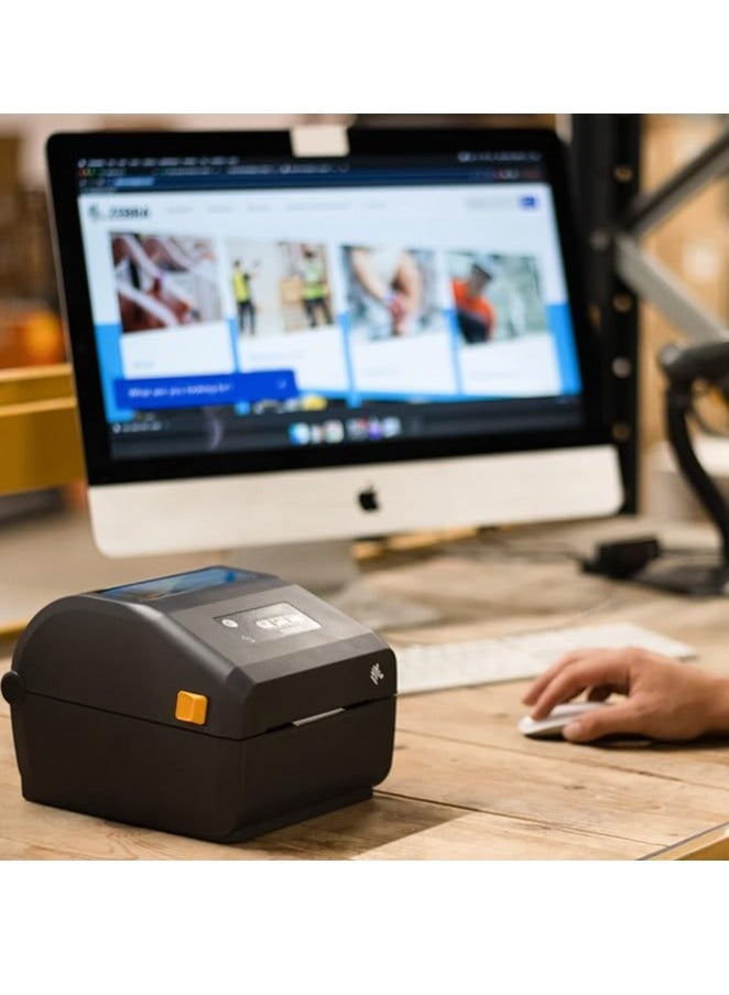 Direct Thermal Printer ZD421  - 203 dpi, USB, USB Host, BTLE5 and Ethernet Connectivity - Suitable For Logistics, Manufacturing, Retail and Healthcare Applications