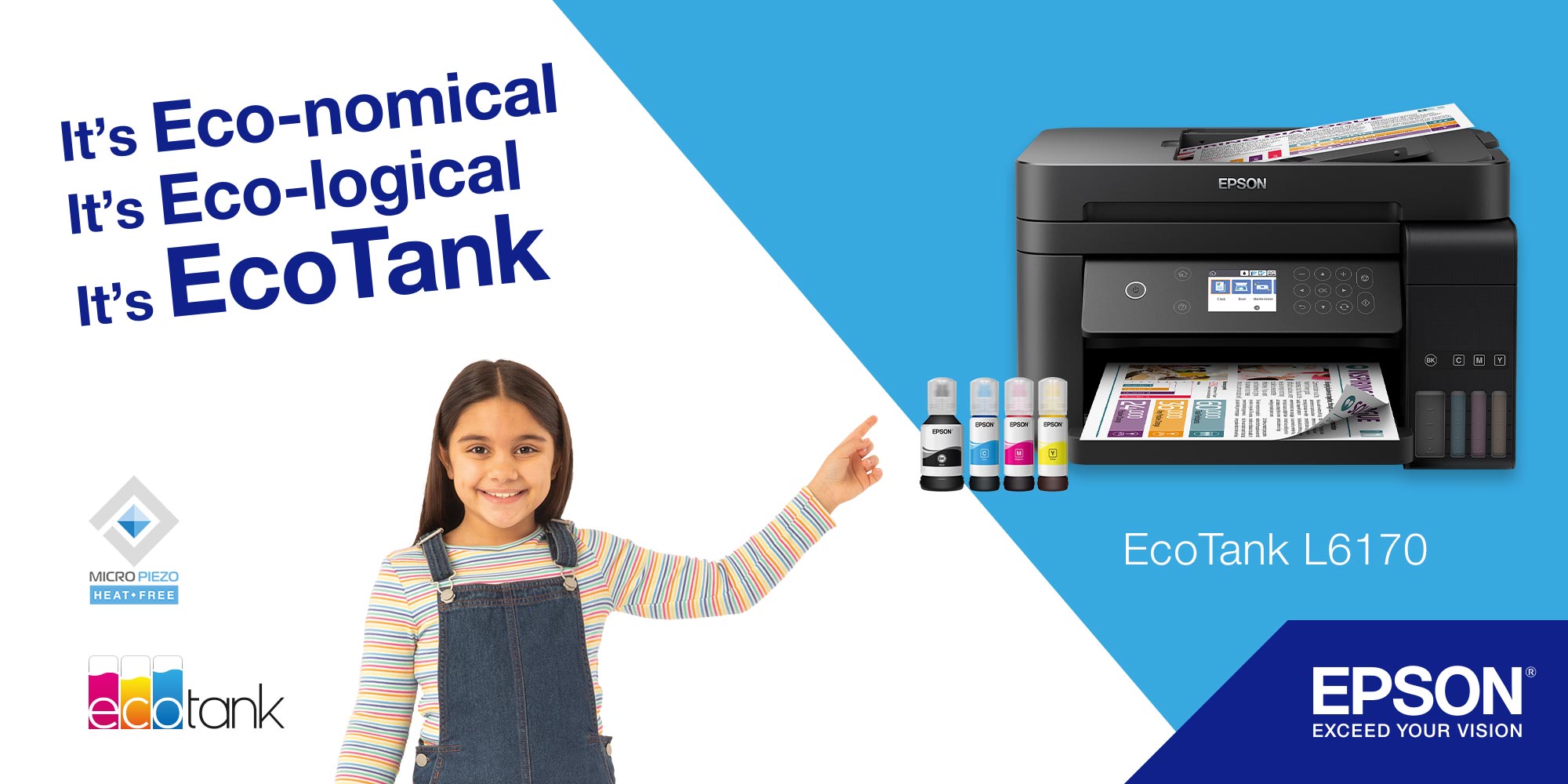 EcoTank L6170 Wifi Duplex Multifunction Ink Tank Printer Black