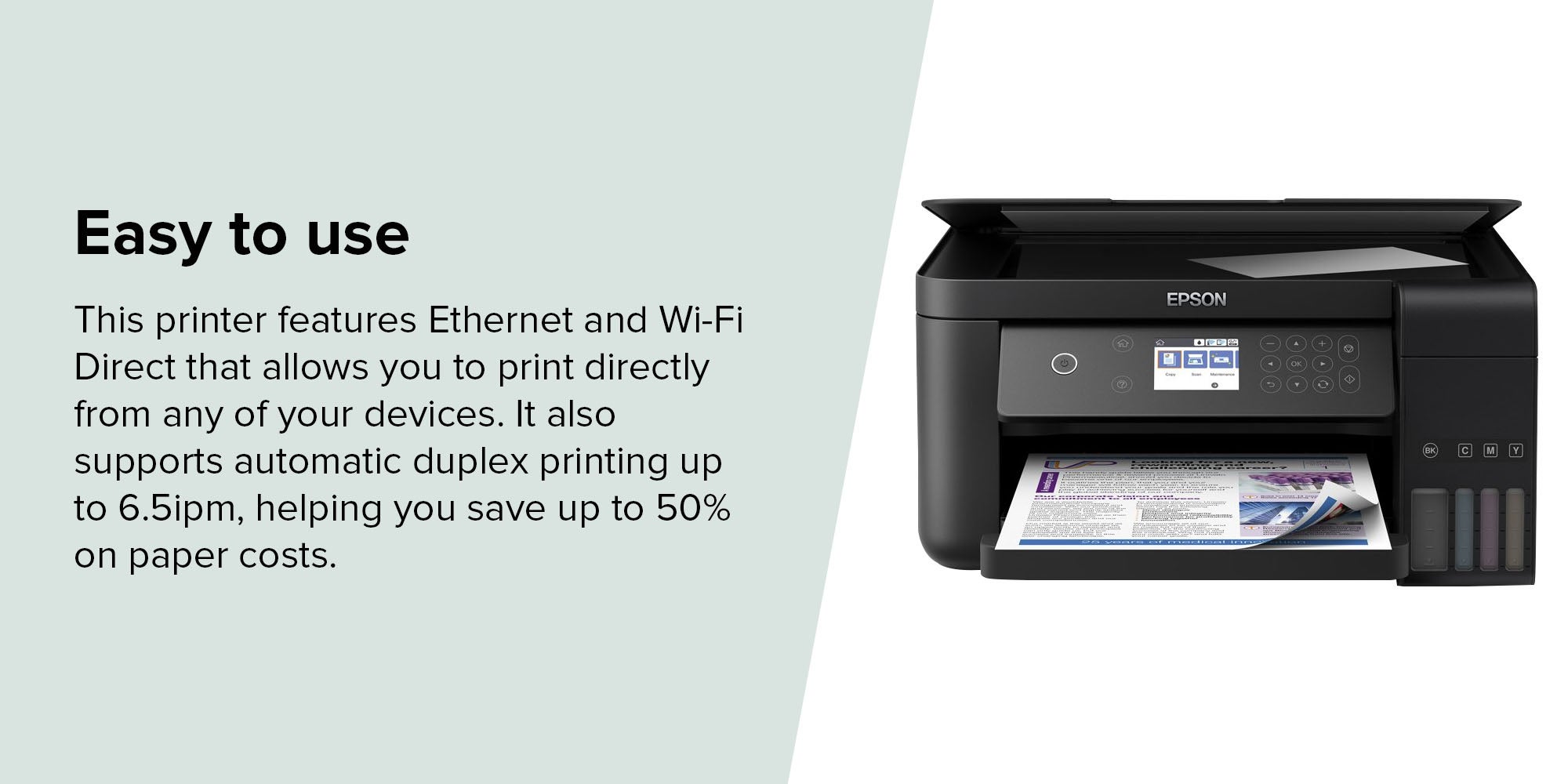 L6160 Wi-fi Duplex All-in-one Ink Tank Printer Black