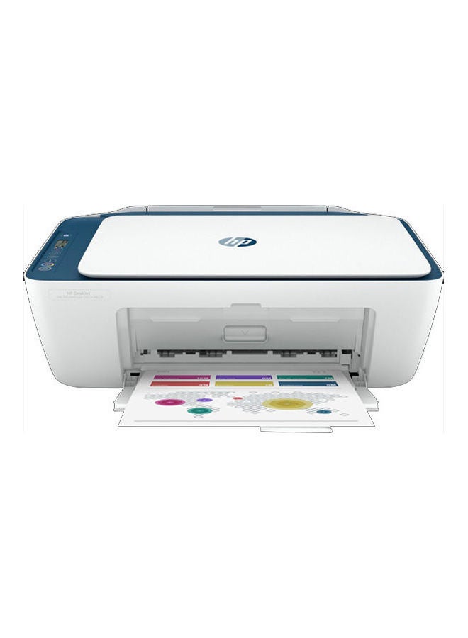 DeskJet Ink Advantage Ultra 4828 All-In-One Printer Wireless, Print, Scan, Copy, Print Upto 2600 Black Or 1400 Color Pages, White/Blue [25R76A] Navy Blue-White