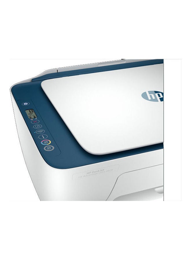 DeskJet Ink Advantage Ultra 4828 All-In-One Printer Wireless, Print, Scan, Copy, Print Upto 2600 Black Or 1400 Color Pages, White/Blue [25R76A] Navy Blue-White