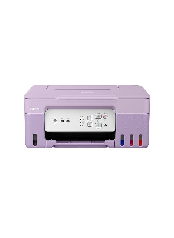 Canon PIXMA G3430 Wireless Colour 3-in-1 Refillable MegaTank Printer, Purple Purple