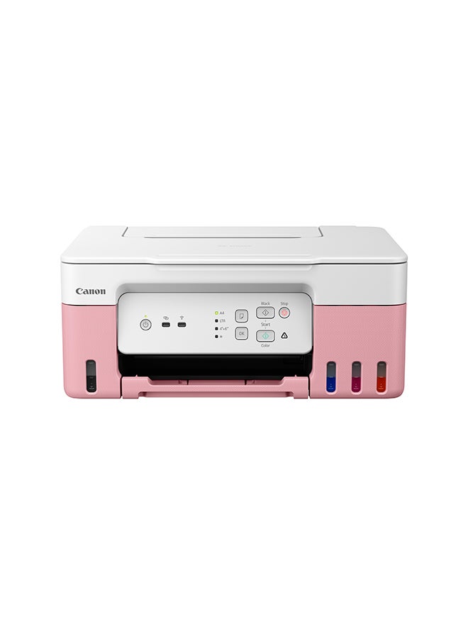 Canon PIXMA G3430 Wireless Colour 3-in-1 Refillable MegaTank Printer, Pink