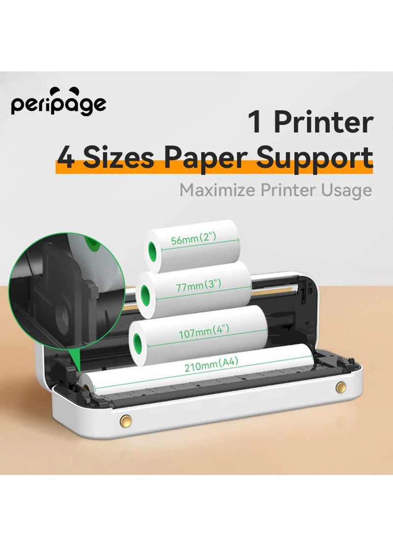 PeriPage A40 Portable Thermal Printer Inkless Wireless Mobile PDF Photo Printer