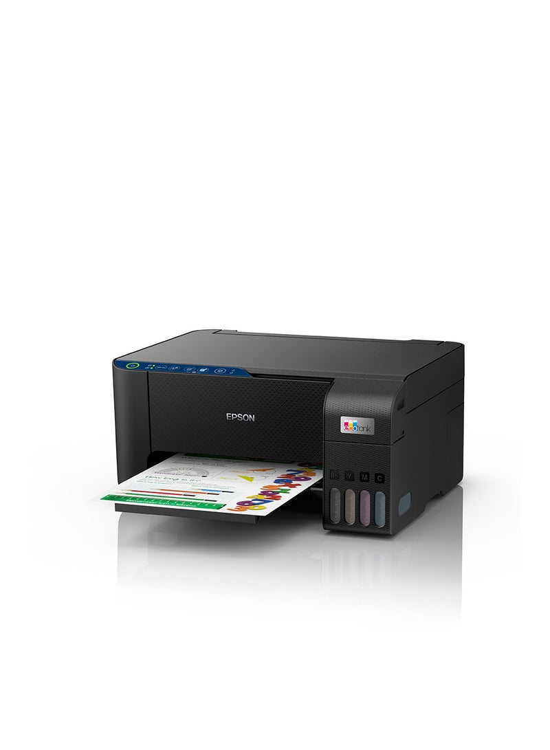 Ecotank L3251 Home Ink Tank Printer, A4 Color 3-in-1 Printer with Wi-Fi Direct, 5760 x 1440 DPI Resolution, 10 Pages/min Print Speed, USB/WiFi, 100 Sheets Paper Tray Capacity Black