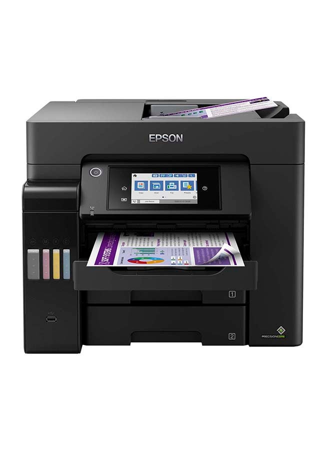 Ecotank L6570 Office Ink Tank Printer A4 Colour 4-In-1 Printer With ADF, Wi-Fi And Smart Panel Connectivity And Lcd Screen Black