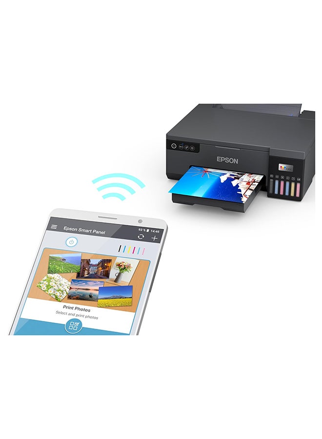 EcoTank L8050 6 Colour A4 Photo Printer WiFi Connected, With Smart App Connectivity Black