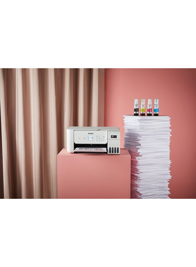 EcoTank L3266 Home ink tank printer A4, colour, 3-in-1 printer with WiFi and SmartPanel App connectivity White