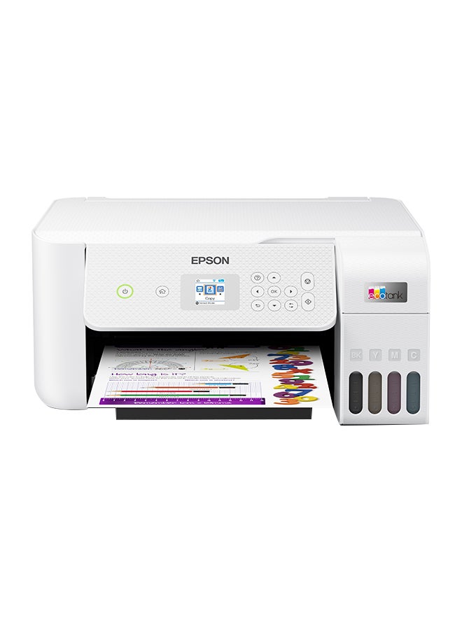 EcoTank L3266 Home ink tank printer A4, colour, 3-in-1 printer with WiFi and SmartPanel App connectivity White